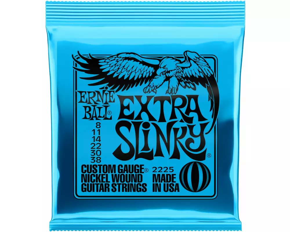 Ernie Ball Gitarrensaiten 2225 Slinky Nickel – Extra 08-38
