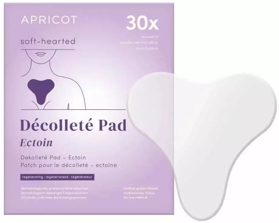 Apricot Décolleté Pad mit Ectoin 1 Stück, wiederverwendbar