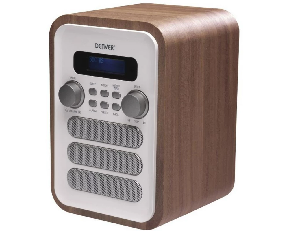 Denver DAB-48W DAB+ FM Bluetooth Weckfunktion LCD-Display