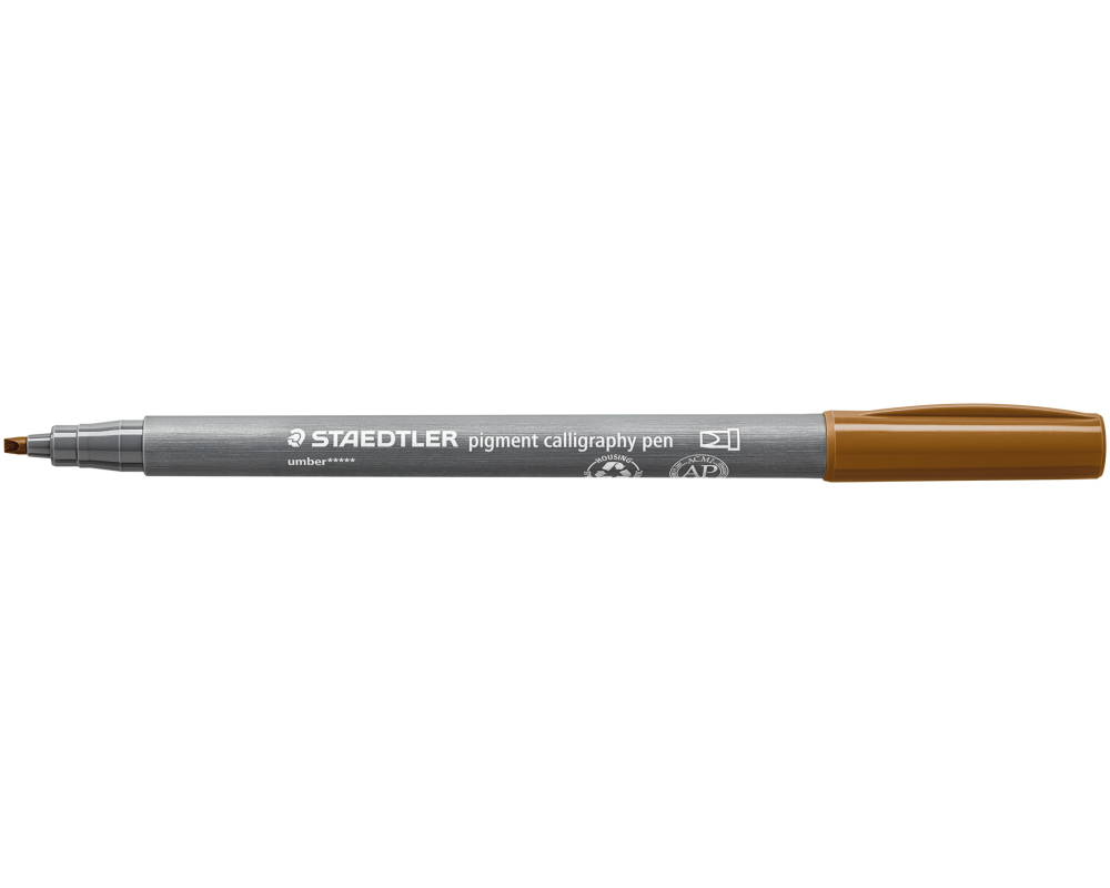 STAEDTLER Fasermaler 2mm 375-790 umbra, Kalligraphiespitze