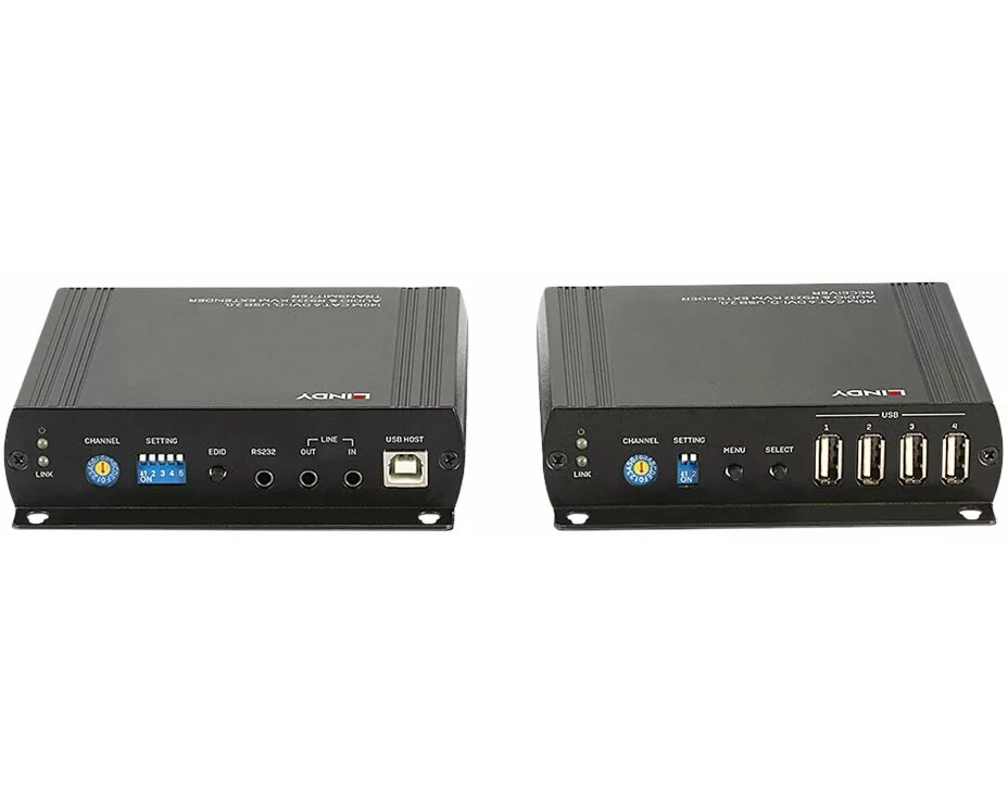 LINDY 140m, Cat.6, DVI-D, USB, Audio & RS232, KVM Extender