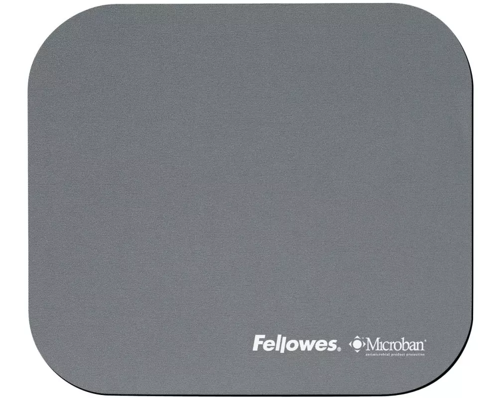 Fellowes Workplace Mausmatte Microban Silber