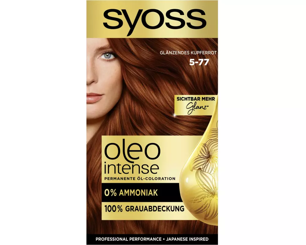 Syoss oleo intense Haarcoloration Oleo Intense 5-77 Glänzendes Kupferrot