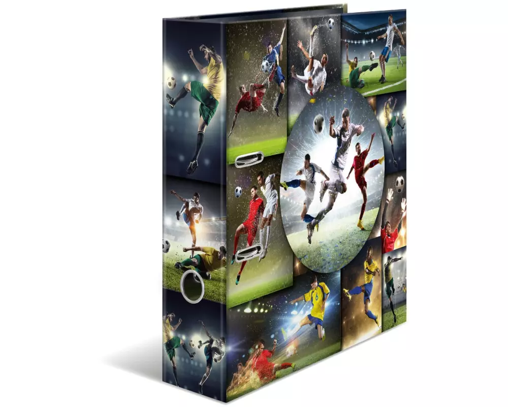 HERMA Ordner Fussball 7 cm, Mehrfarbig