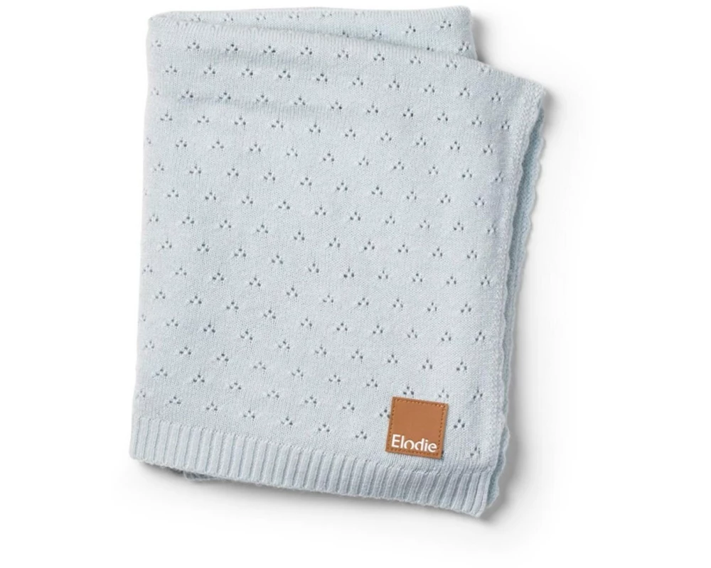 ELODIE Babydecke Pointelle Bermuda Blue