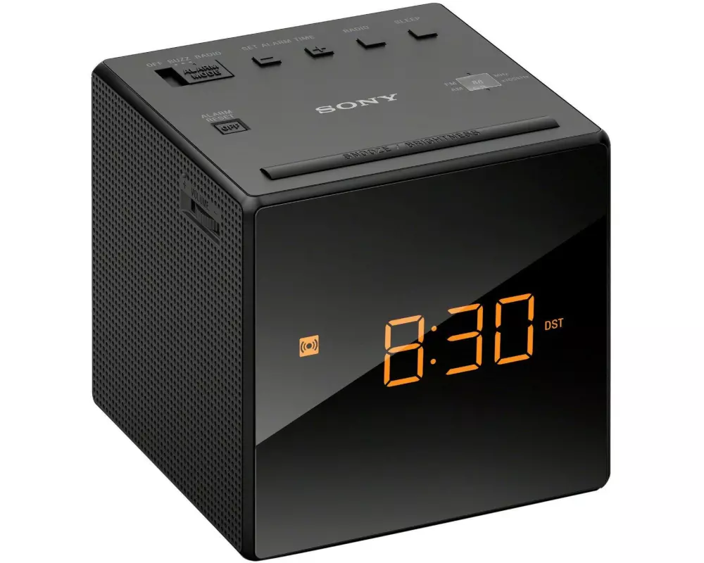 Sony Radiowecker ICF-C1 Schwarz