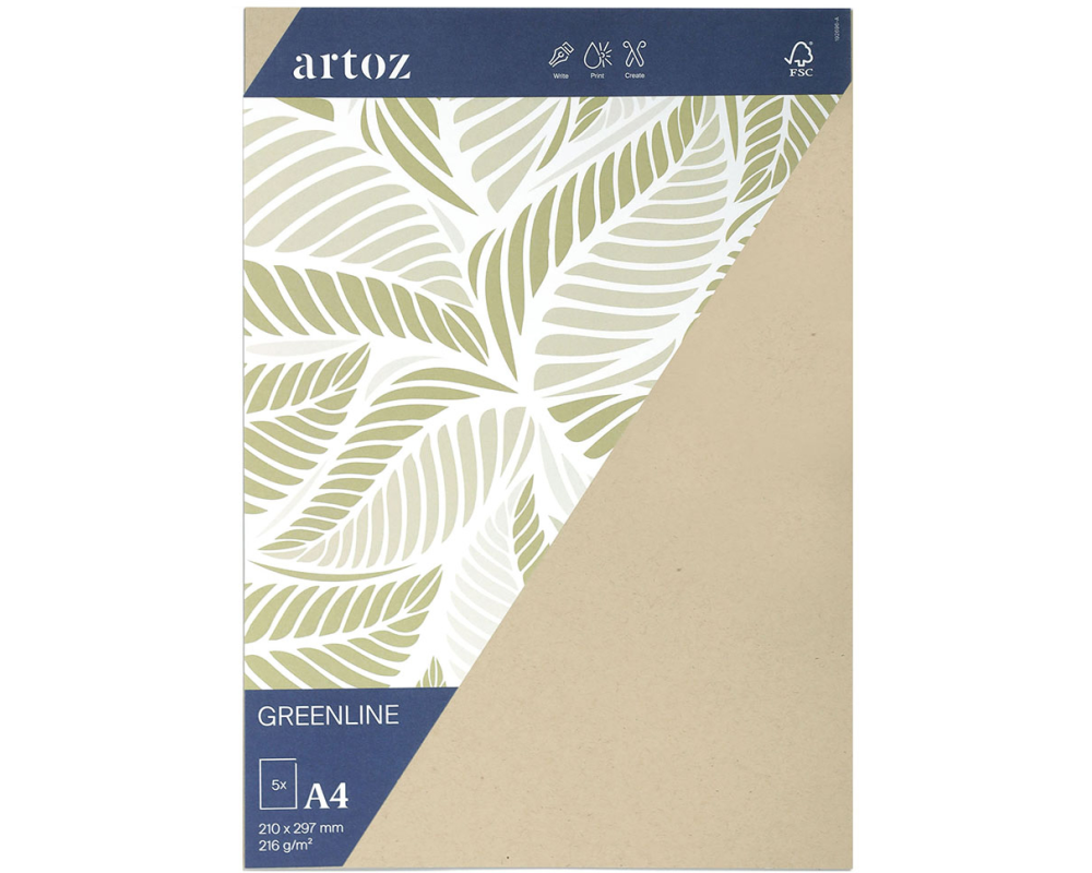 ARTOZ Karten 1001 A4 19269614-584 216g, desert 5 Blatt