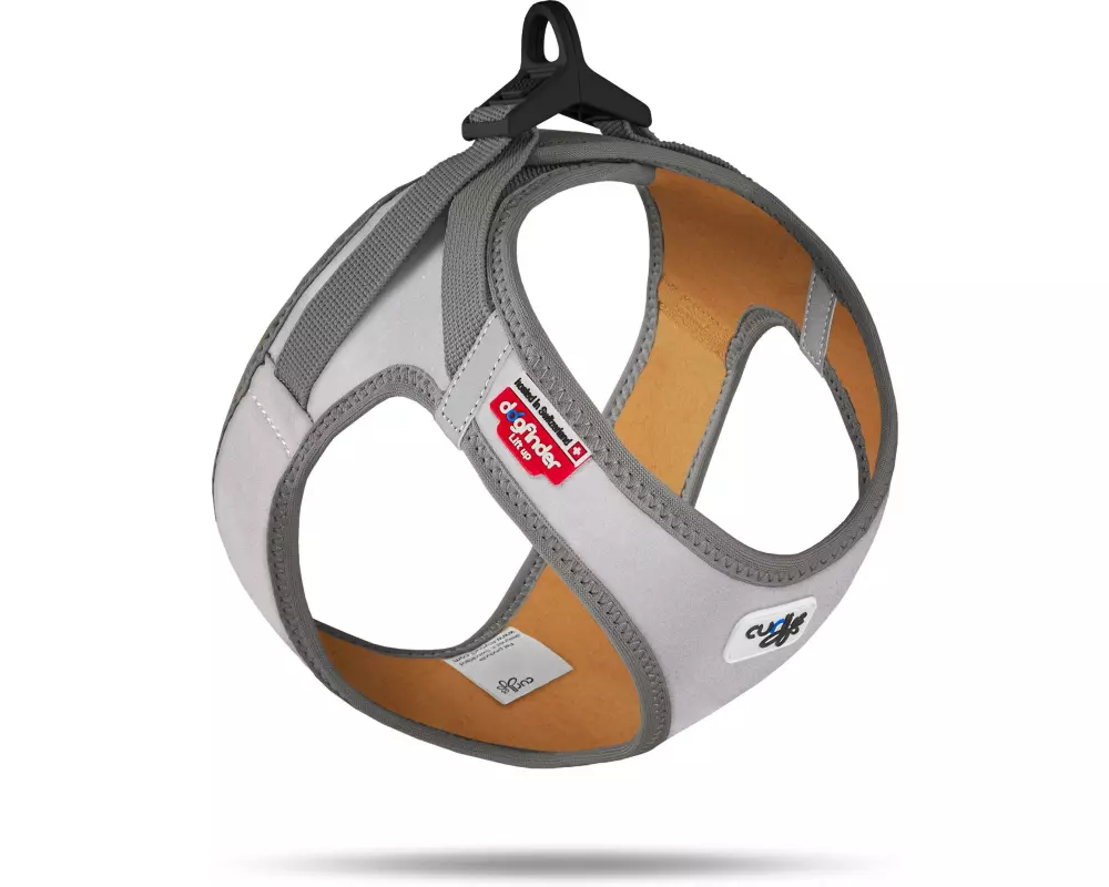 curli Geschirr Glow Clasp Vest XS Grau