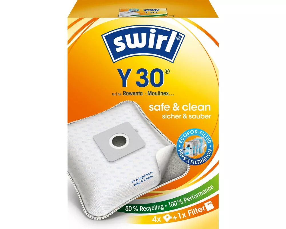Swirl Staubfilterbeutel Y 30 EcoPor 4 Stück