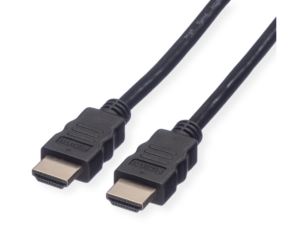 ROLINE HDMI High Speed Kabel, Eth. 11.04.5547 Black, ST/ST, 2160p, 3D 10m