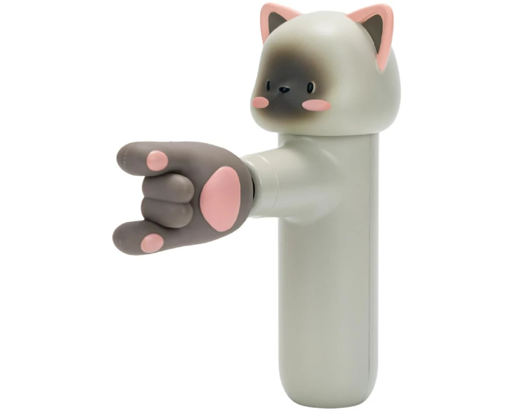 Acecool Handmassagegerät Katze, Hellgrau
