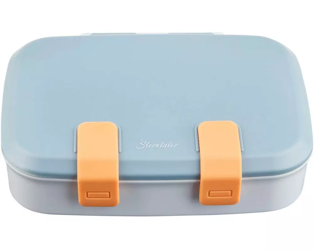 Sterntaler Kinderbrotdose Blau/Orange/Grau