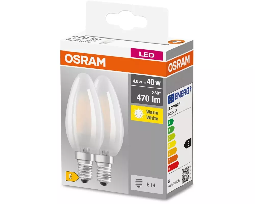 OSRAM Lampe Base Retro, 4W, E14 Warmweiss (WW)