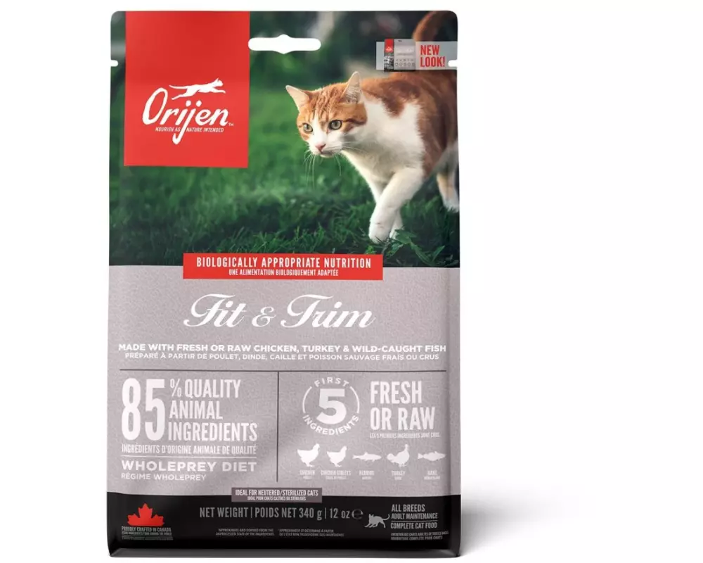 Orijen Trockenfutter Cat Fit & Trim mit Huhn, 340 g