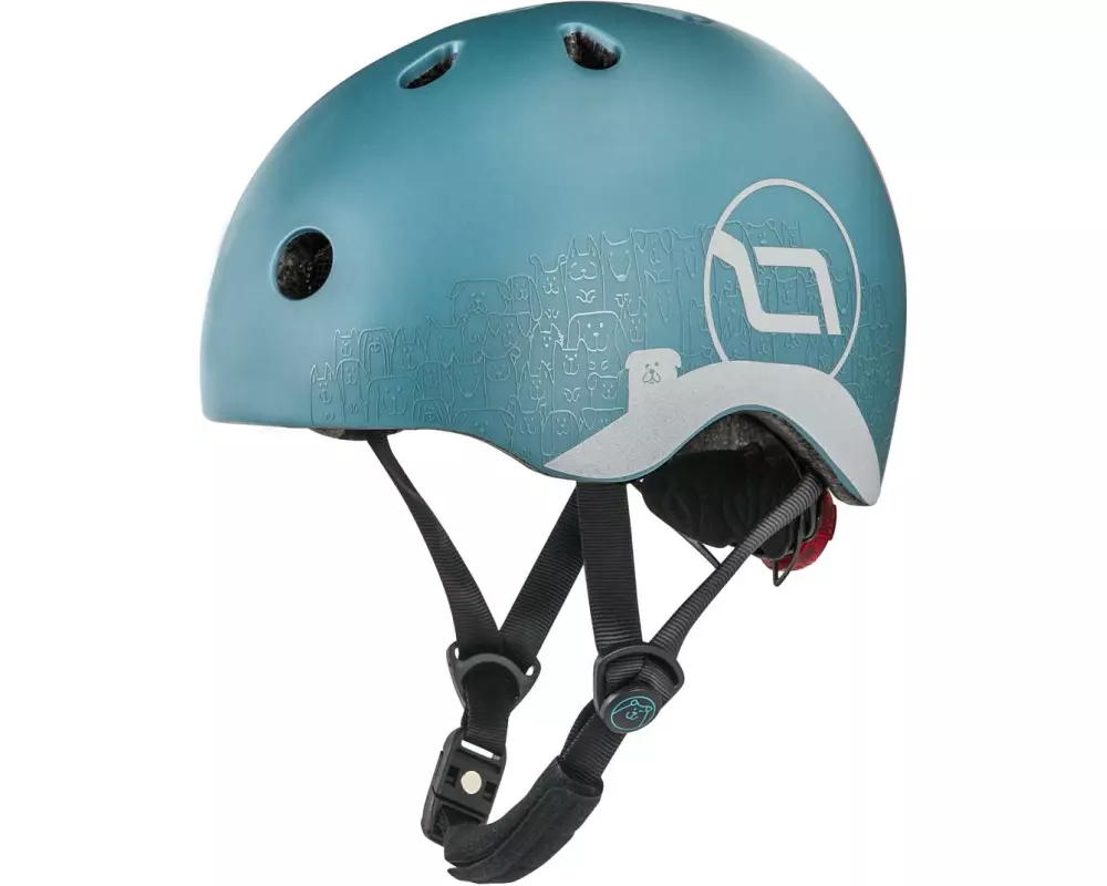 Scoot and Ride Kinderhelm Steel Blau, XXS-S