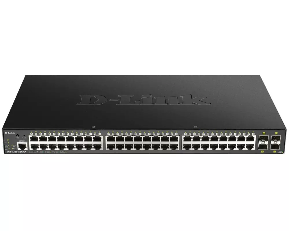 D-Link PoE Switch DGS-1250-52XMP 52 Port