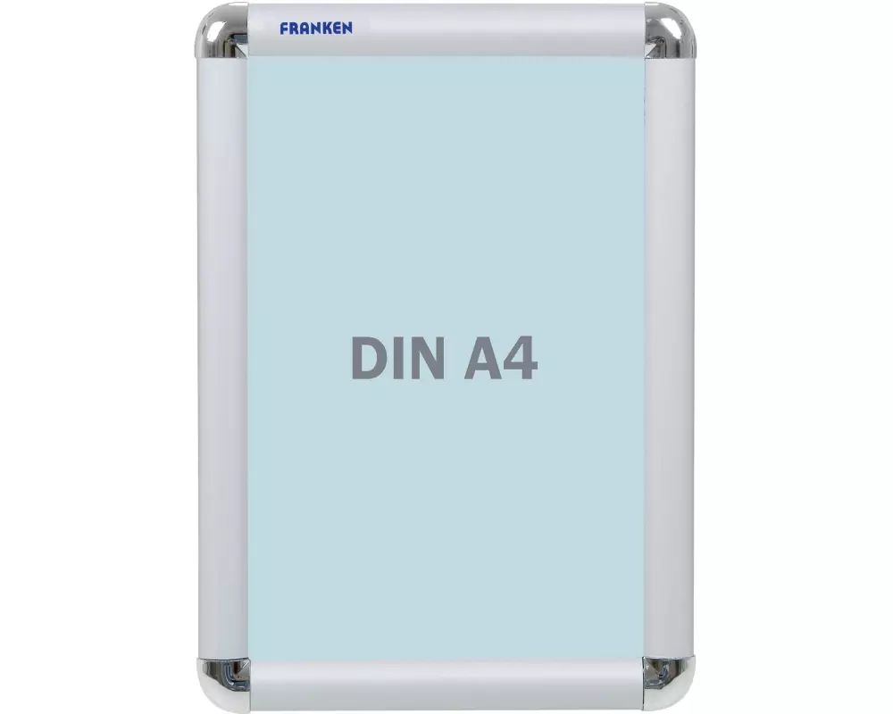 Franken Präsentationsrahmen Standard 25 mm, A4 Silber