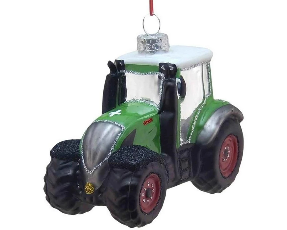 creanorm Weihnachtskugel Traktor Grün