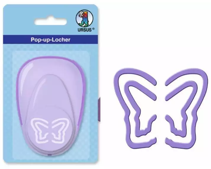 URSUS Motivstanzer Pop-Up Schmetterling, 4 cm