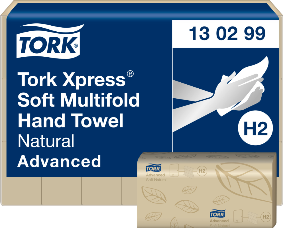 TORK Multifold Handtücher H2 130299 Xpress®, natural 3780 Blatt