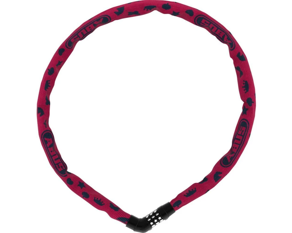 Abus Kettenschloss 4804C Symbols ohne Halter, Pink