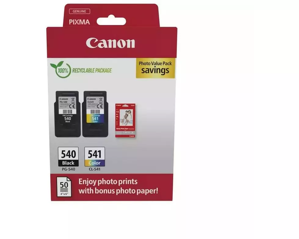 Canon Tintenset PG-540 / CL-541 inkl Fotopapier