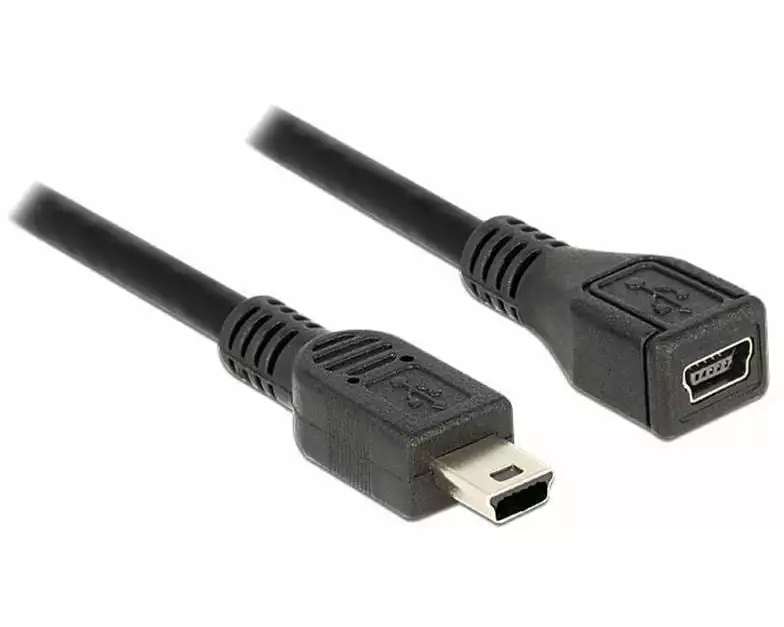 Delock USB 2.0-Verlängerungskabel Mini-USB B - Mini-USB B 1 m
