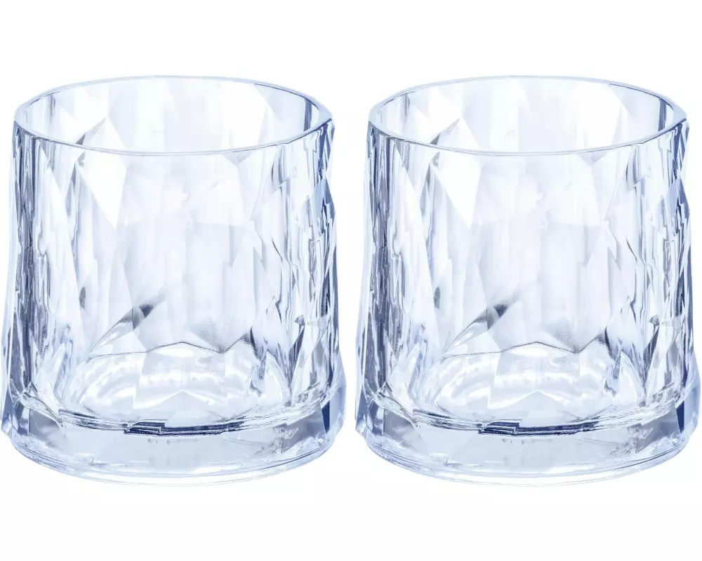 Koziol Trinkglas Club No. 2 250 ml, 2 Stück, Blau