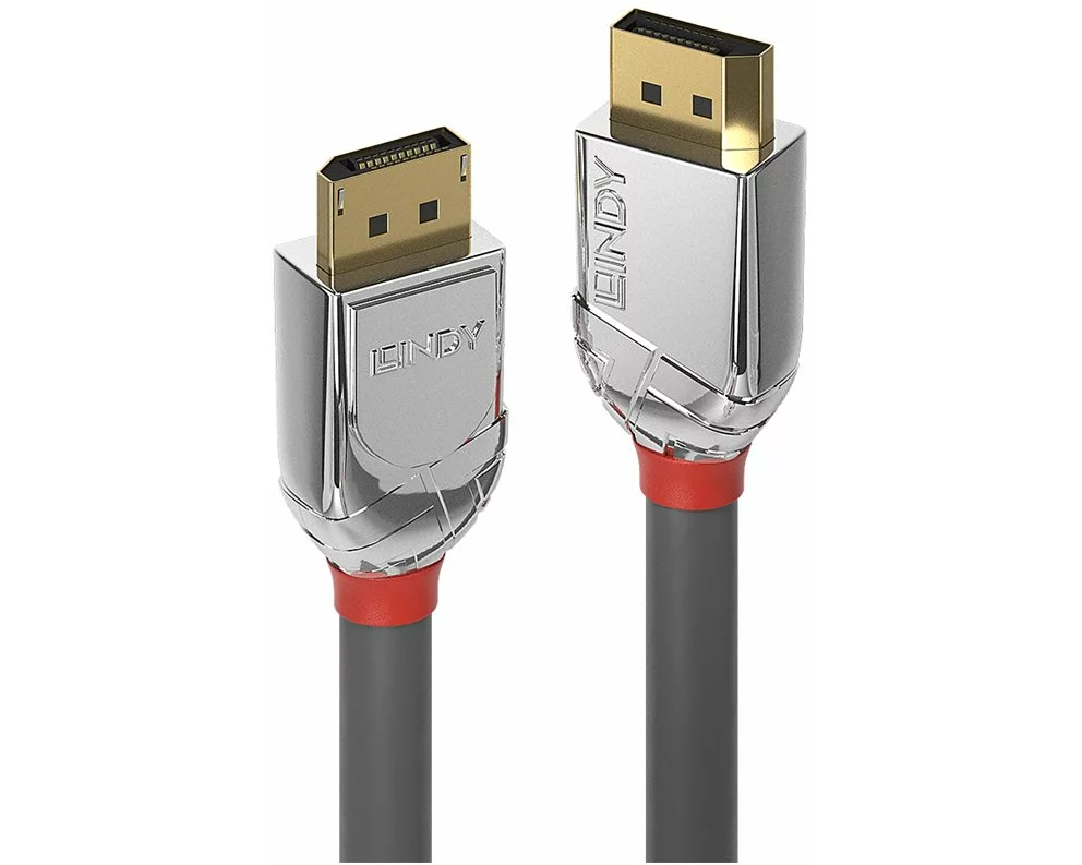 LINDY CROMO Video Cable, DP 1.4, DP-DP M-M, 2m, grey