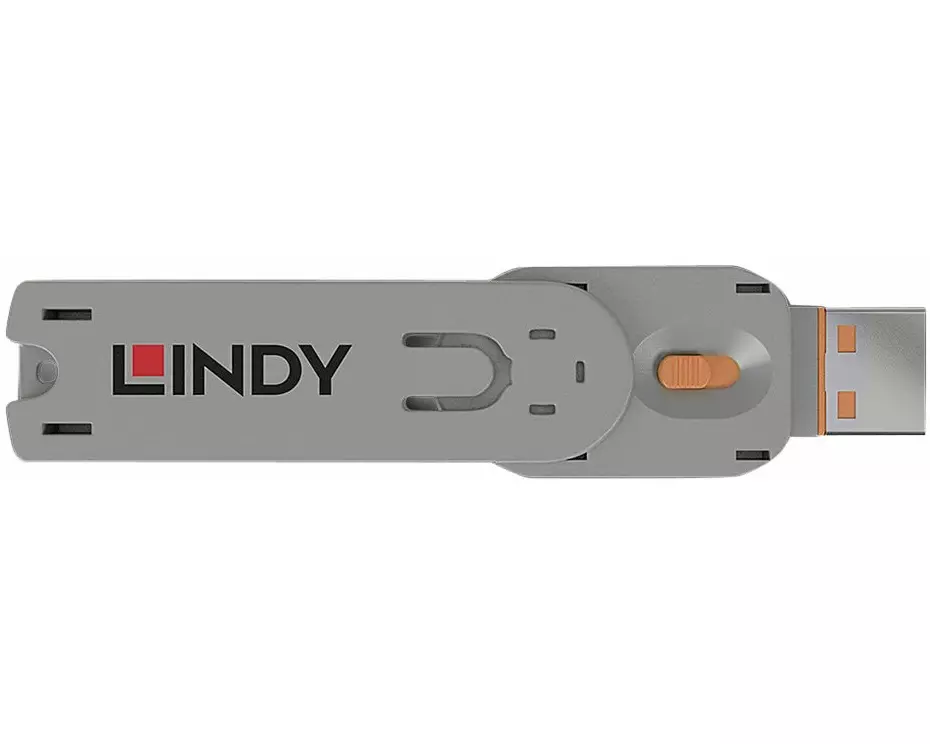 LINDY key for USB port lock orange