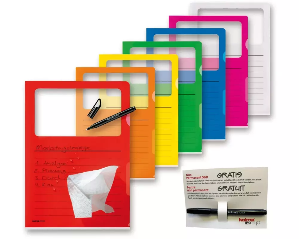 Kolma Sichthülle Visa Dossier Script A4  Sortiert