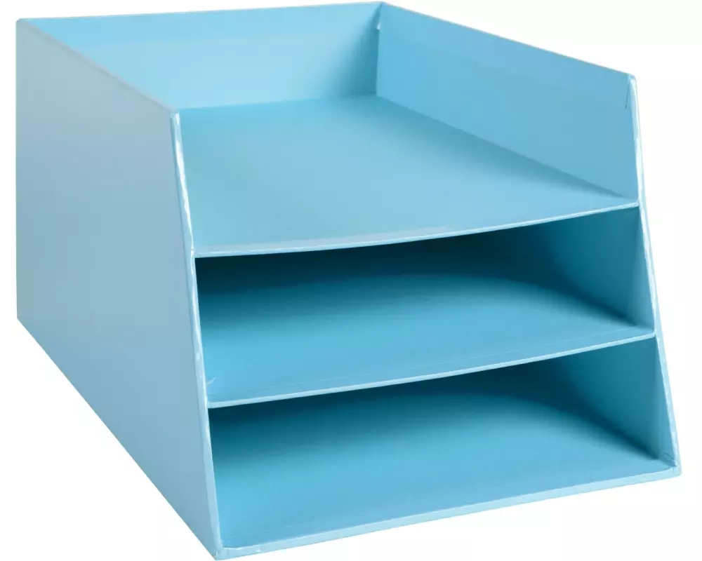 Exacompta Ablagekorb Aquarel mit 3 Stufen Hellblau