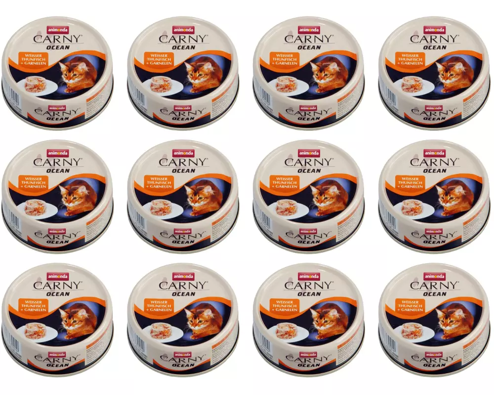 animonda Nassfutter Carny Ocean Thunfisch & Garnelen, 12 x 80 g