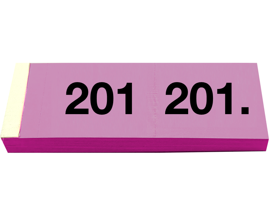 SIMPLEX Garderobenblock 201-300 13090 pink 100 Blatt