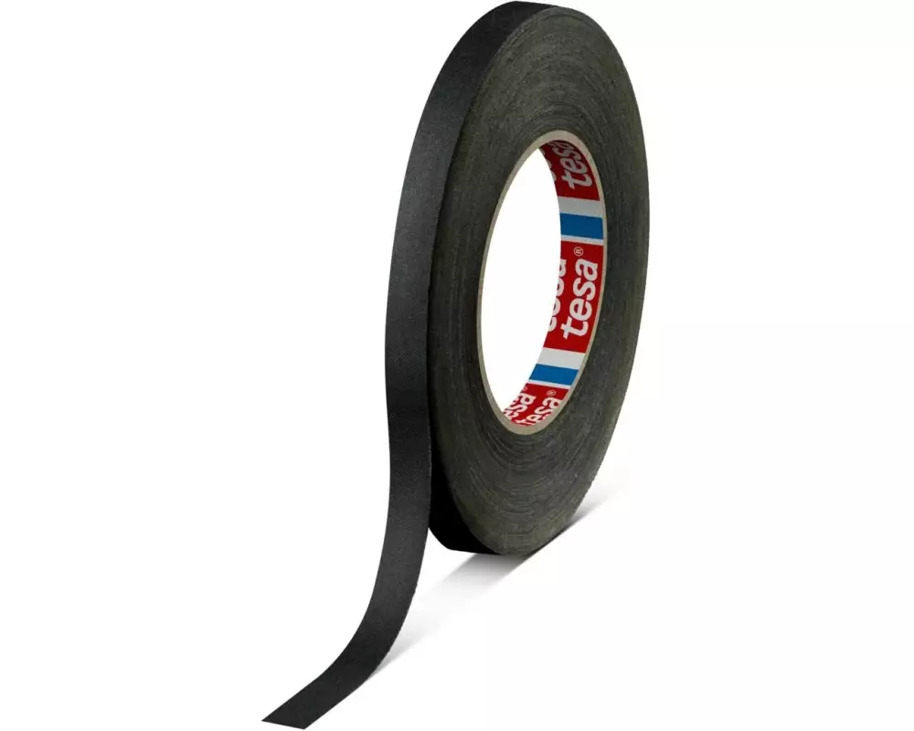 tesa Gewebeband flexible schwarz, 50 mm x 5m