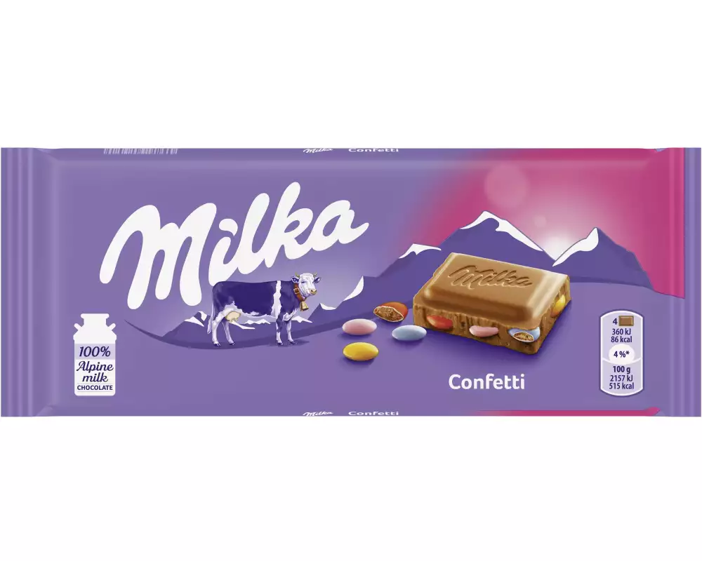 Milka Tafelschokolade Confetti 100 g