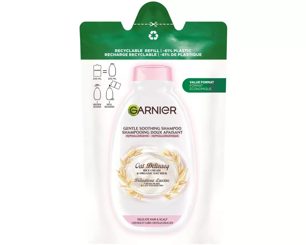 Garnier Shampoo Ultra Doux Eco-Pack Avoine 250 ml
