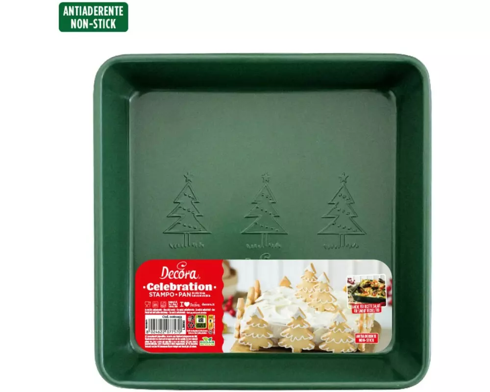 Decora Celebration Antihaft quadratisch 24 x 24 x 5 cm