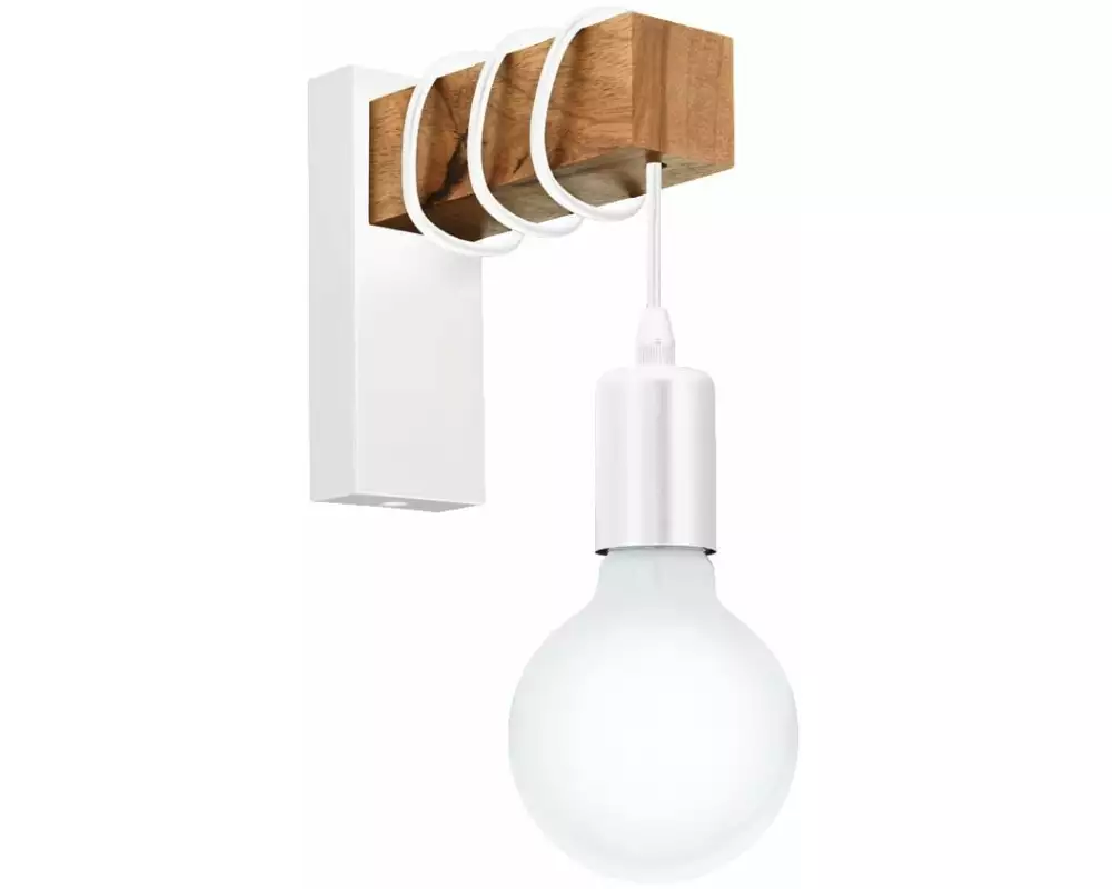 EGLO Leuchten Wandleuchte TOWNSHEND 1x E27 Weiss