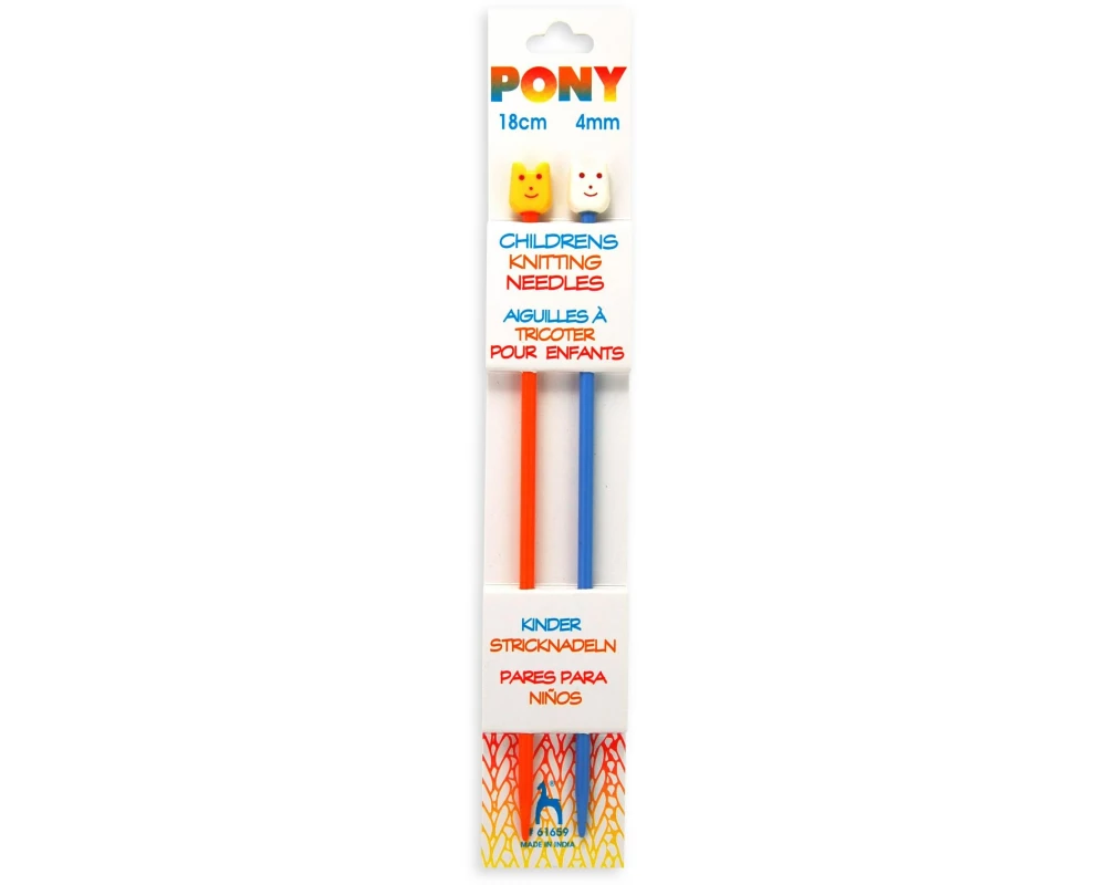 Pony Stricknadeln für Kinder Grösse 4, 18 cm