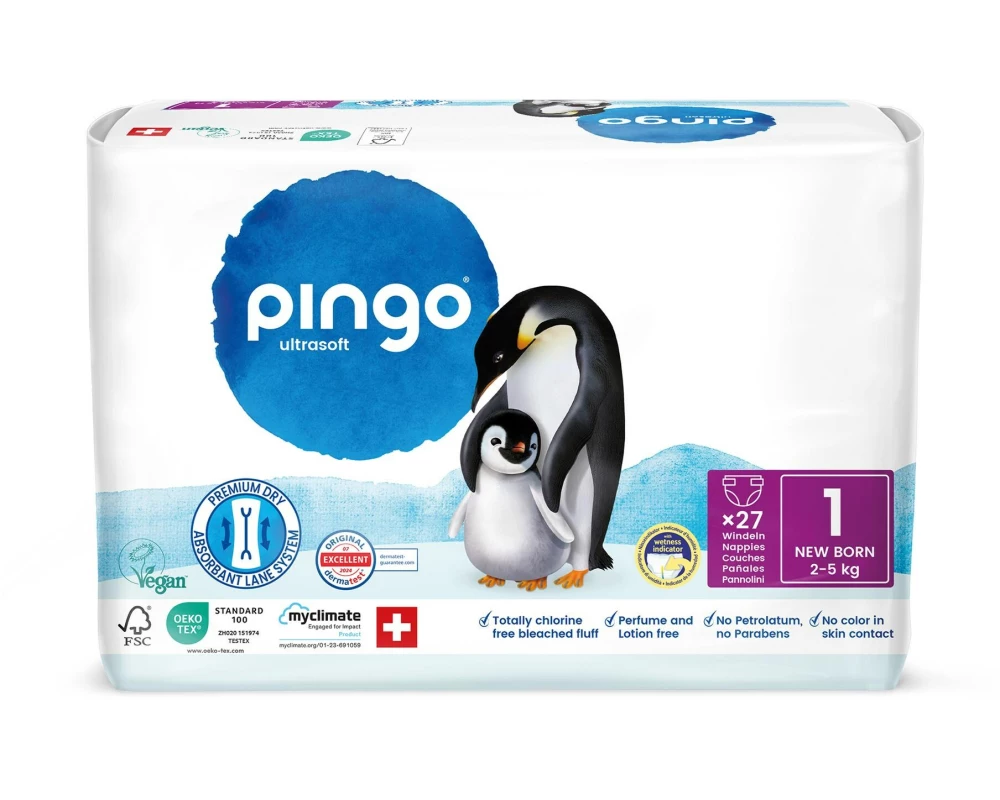 Pingo Ökowindeln Grösse 1, New Born