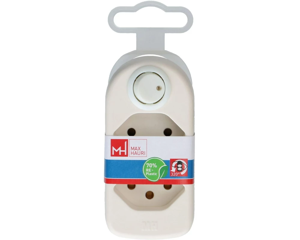 Max Hauri Mehrfachstecker maxAdapt 2 x T13, drehbar 2