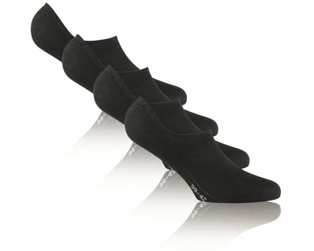 Rohner Socken Footies 2er Pack 43-46 schwarz