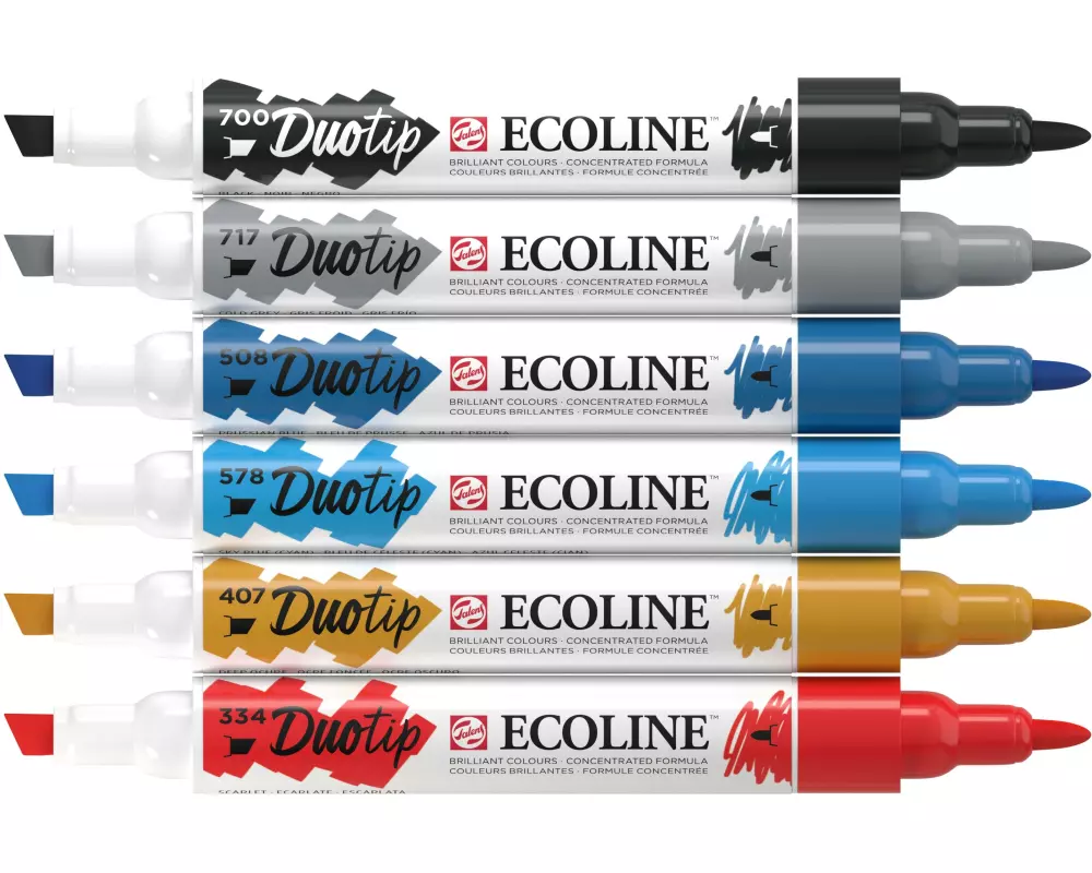 Talens Filzstift Duotip Urban Landscape 6 Stück