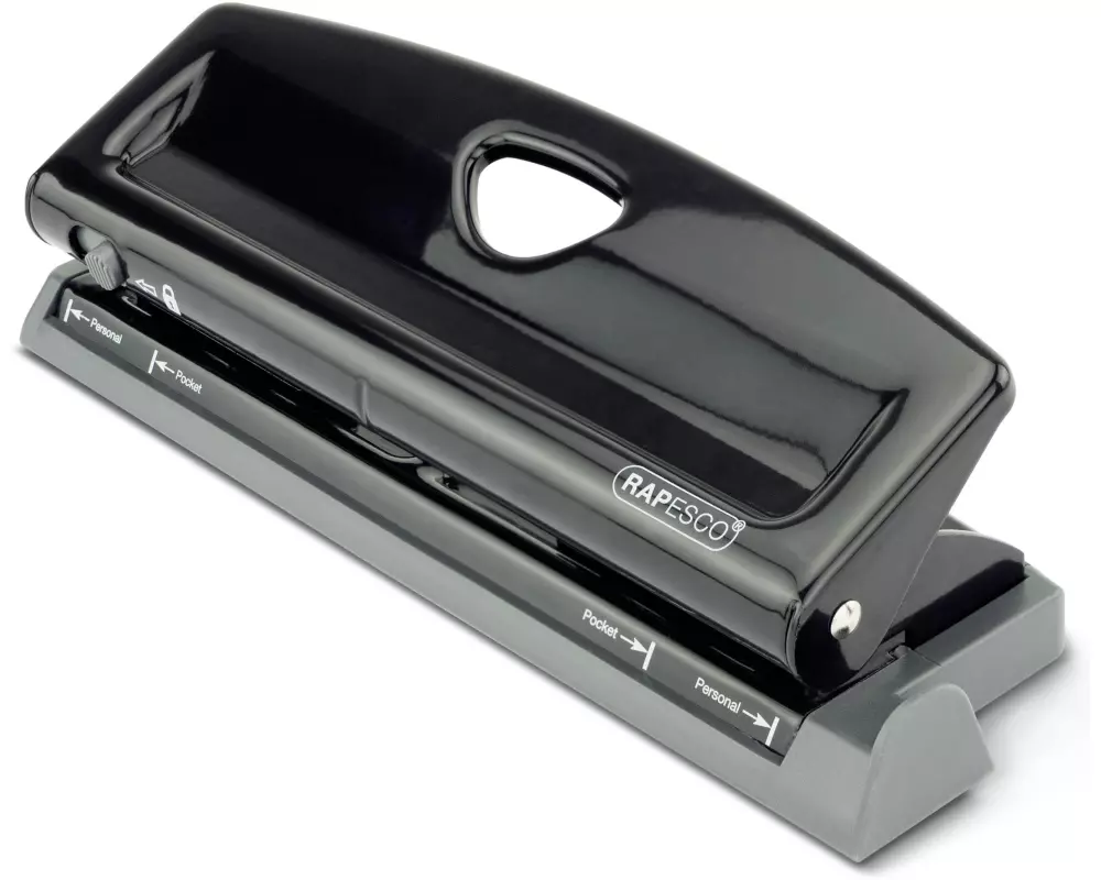 Rapesco Locher 1725 9 Seiten, Schwarz