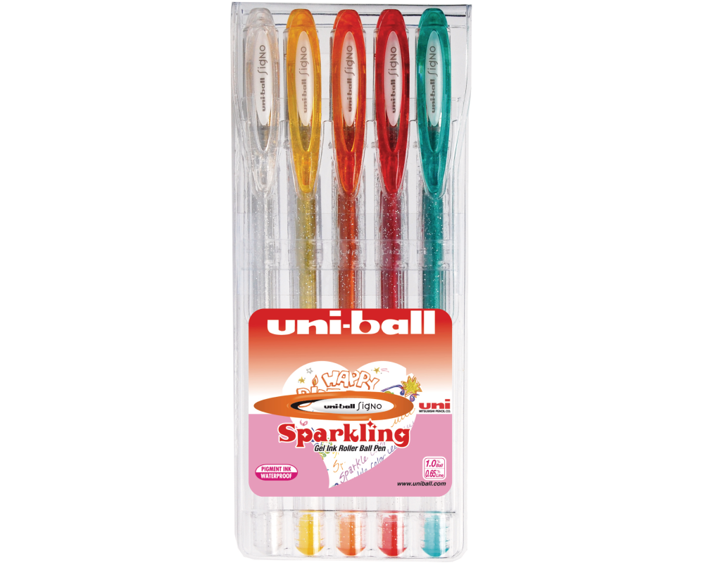 UNI-BALL Signo Sparkling 1mm UM120SP.5C-2 5 Stück