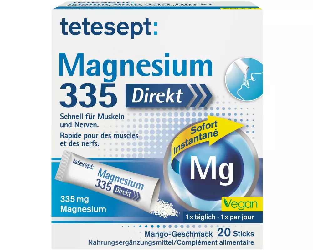 tetesept Magnesium 335 Direktsticks 20 Stück