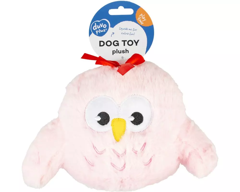 duvoplus Plüschtier Eule Girl Rosa