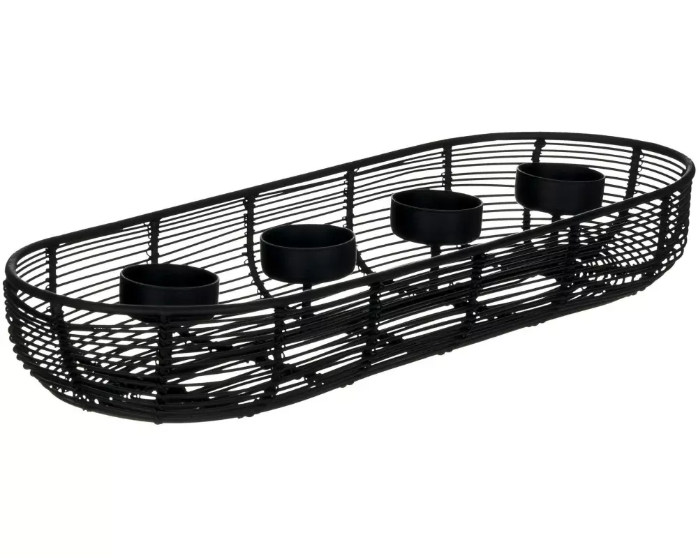 EGLO Adventsgesteck Hagony 40.5 x 14 x 6 cm, Schwarz