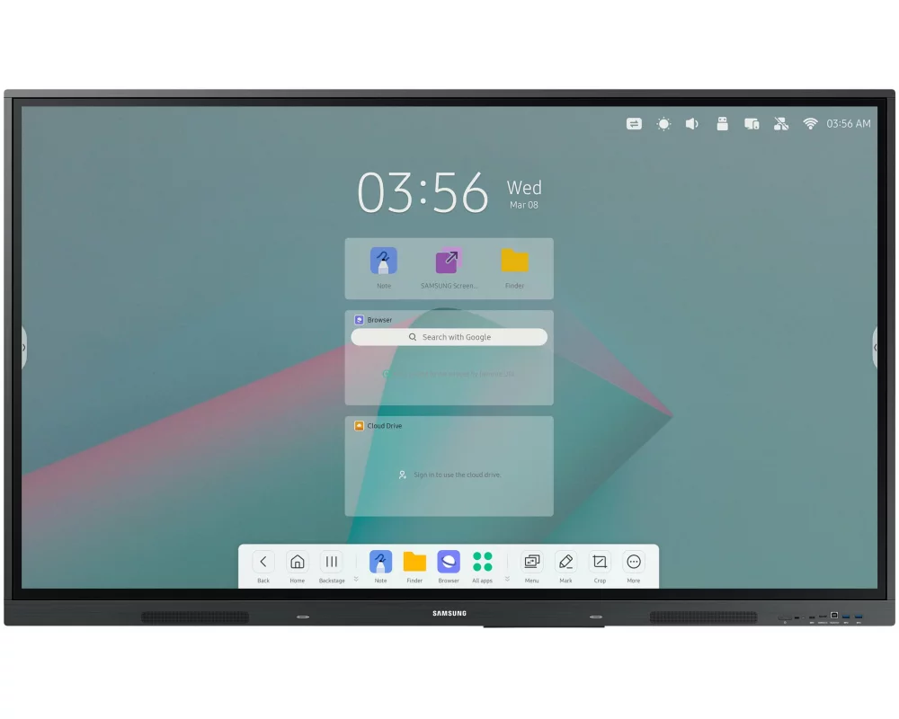 Samsung WA75C Interactive Display, 75inch, UHD, 4K, 3840x2160, Multi Touch, 8ms, 400cd/m2, 3x HDMI, USB-C, RJ45, WIFI, OPS